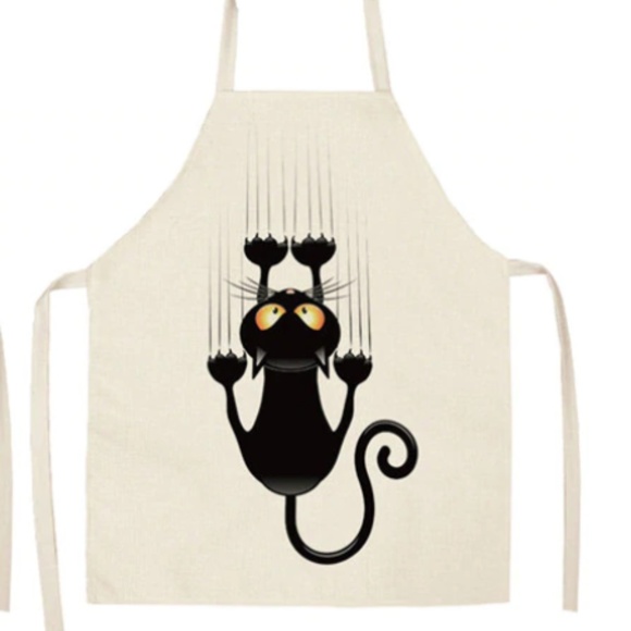 Other - NEW Funny Cat Lover Apron Kitchen BBQ Cats Clawing